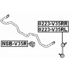 Alternative view of REAR LEFT STABILIZER LINK / SWAY BAR LINK
