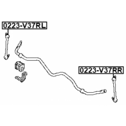 Alternative view of REAR RIGHT STABILIZER LINK / SWAY BAR LINK