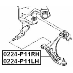 Alternative view of LEFT FRONT ARM