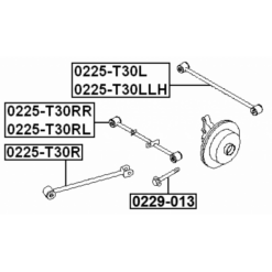 Alternative view of REAR RIGHT TRANSVERSE LINK