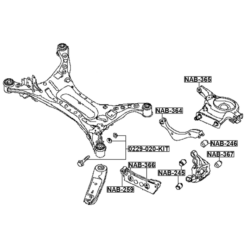 Alternative view of REPAIR KIT, CAMBER ADJUSTING ECCENTRIC BOLT