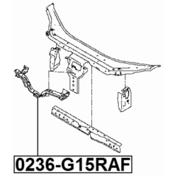 Alternative view of RETAINER FRONT BUMPER