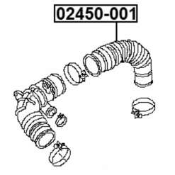 Alternative view of AIR CLEANER HOSE