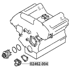 Alternative view of THERMOSTAT 82°C