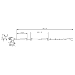 Alternative view of ABS SENSOR REAR LEFT