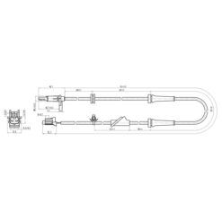 Alternative view of ABS SENSOR FRONT RIGHT