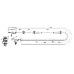 Alternative view of ABS SENSOR FRONT