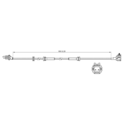 Alternative view of ABS SENSOR REAR LEFT