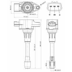 Alternative view of IGNITION COIL