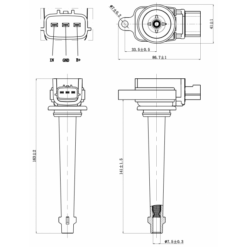 Alternative view of IGNITION COIL