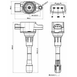 Alternative view of IGNITION COIL