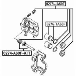 Alternative view of FRONT CALIPER SLIDE PIN