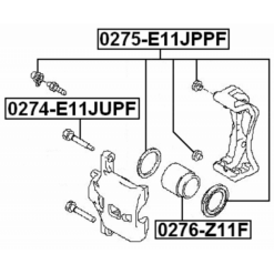 Alternative view of FRONT CALIPER SLIDE PIN