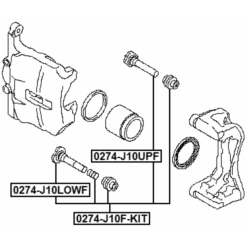 Alternative view of FRONT CALIPER SLIDE PIN KIT