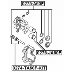 Alternative view of FRONT CALIPER SLIDE PIN KIT (SET FOR ONE SIDE)