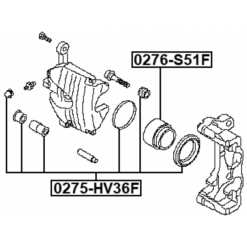 Alternative view of FRONT BRAKE CALIPER REPAIR KIT (SET FOR TWO SIDES)