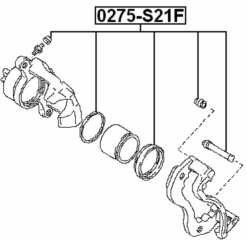 Alternative view of FRONT BRAKE CALIPER REPAIR KIT (SET FOR TWO SIDES)