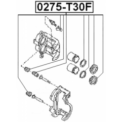 Alternative view of FRONT BRAKE CALIPER REPAIR KIT (SET FOR TWO SIDES)