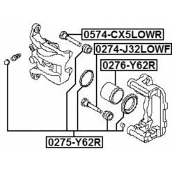 Alternative view of REAR BRAKE CALIPER REPAIR KIT (SET FOR TWO SIDES)