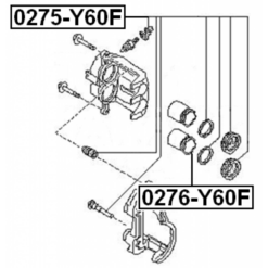 Alternative view of FRONT CALIPER PISTON D68