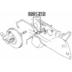 Alternative view of CLUTCH MASTER CYLINDER