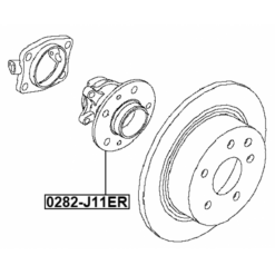 Alternative view of REAR WHEEL HUB