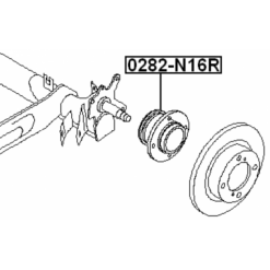 Alternative view of REAR WHEEL HUB