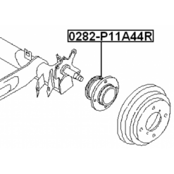 Alternative view of REAR WHEEL HUB