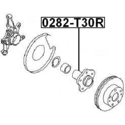 Alternative view of REAR WHEEL HUB WITHOUT BEARING