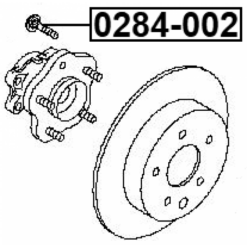 Alternative view of WHEEL STUD