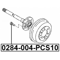 Alternative view of WHEEL STUD PCS 10