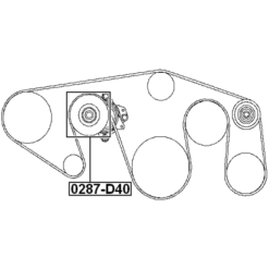 Alternative view of PULLEY TENSIONER KIT