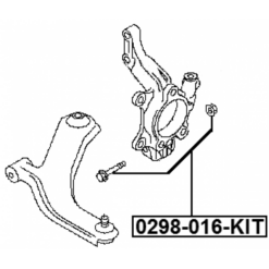 Alternative view of SUSPENSION ARM BOLT W/ WASHER REPAIR KIT