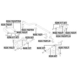 Alternative view of SUSPENSION ARM BOLT W/ WASHER REPAIR KIT