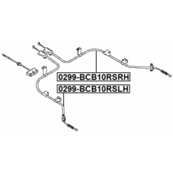 Alternative view of PARKING BRAKE CABLE, LEFT