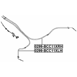 Alternative view of PARKING BRAKE CABLE, LEFT