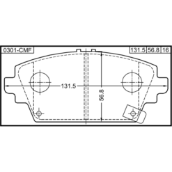 Alternative view of PAD KIT, DISC BRAKE, FRONT