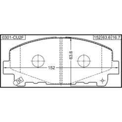 Alternative view of PAD KIT, DISC BRAKE, FRONT
