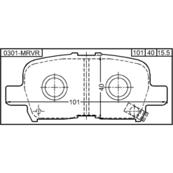 Alternative view of PAD KIT, DISC BRAKE, REAR - KIT (WITH ANTI SQUEAL SHIM)