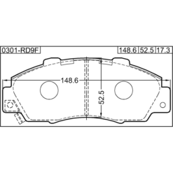 Alternative view of PAD KIT, DISC BRAKE, FRONT