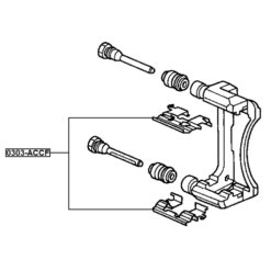 Alternative view of DISC BRAKE CLIP SET