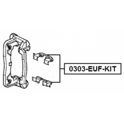 Alternative view of DISC BRAKE CLIP SET
