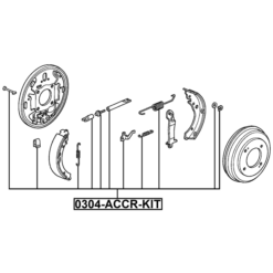 Alternative view of BRAKE SHOE FITTING KIT