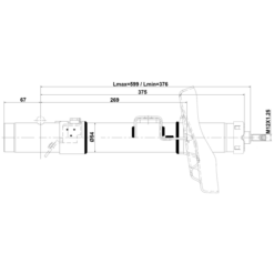 Alternative view of SHOCK ABSORBER FRONT RIGHT GAS.TWIN TUBE