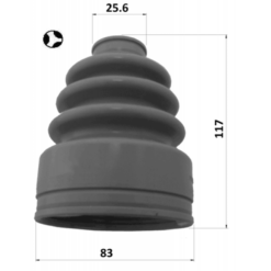Alternative view of BOOT INNER CV JOINT KIT 83X117X25.6