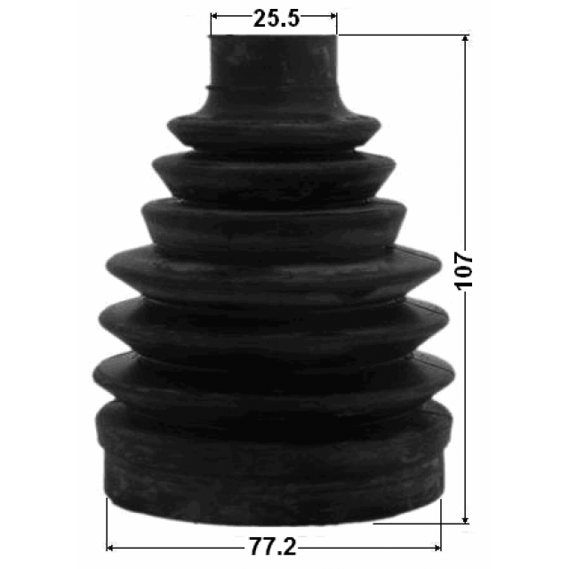 BOOT OUTER CV JOINT KIT PVC 77.2X107X25.5 - Image 2