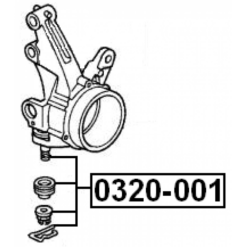 Alternative view of BALL JOINT FRONT STEERING KNUCKLE