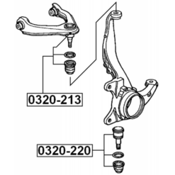 Alternative view of BALL JOINT FRONT LOWER ARM