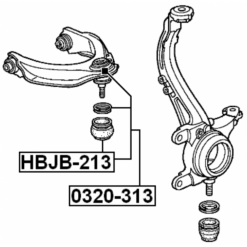 Alternative view of BALL JOINT FRONT UPPER ARM