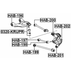 Alternative view of BALL JOINT REAR UPPER ARM